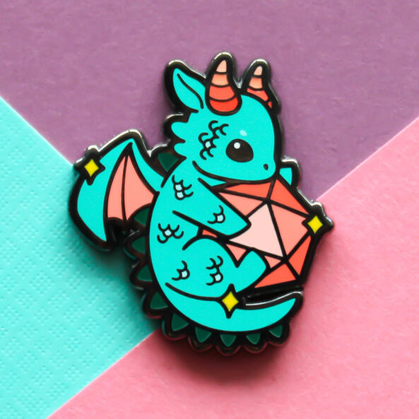 Teal Dice Dragon